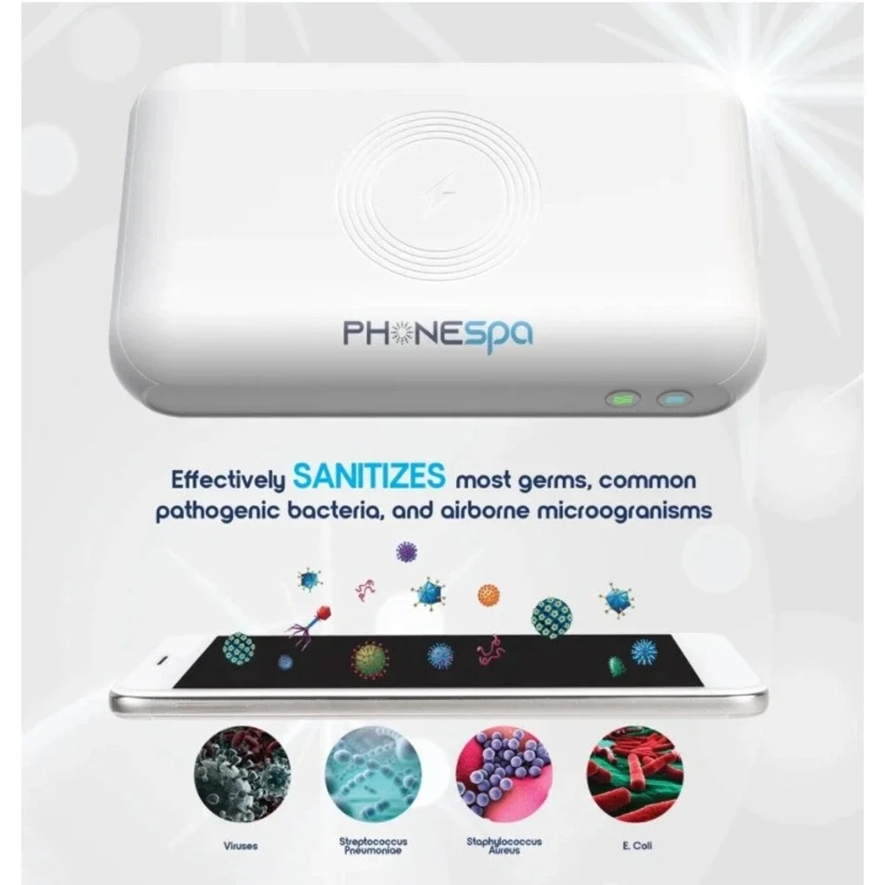 Phonespa Phone & Accessory Sanitizer / Aromatherapy Diffuser‎ Plus Charger